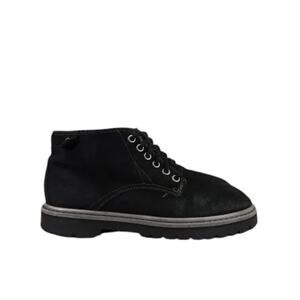 Skechers Shoes Womens 7.5 Boots Leather Work Combat Lace Up Black Classic Rugged